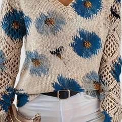 Kaiti™ - Elegant Floral Sweater