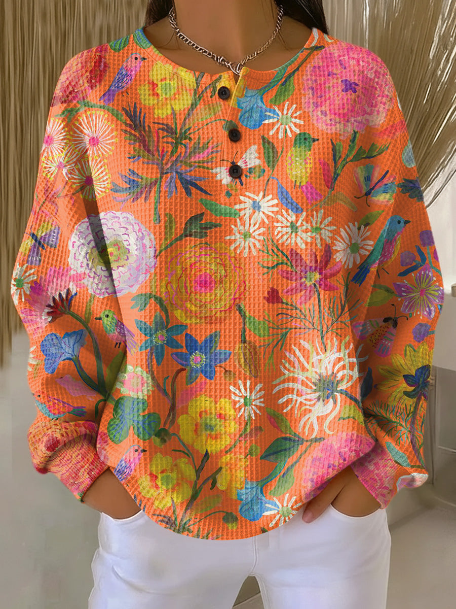Guinevere™ - Sweater with Colorful Floral Print