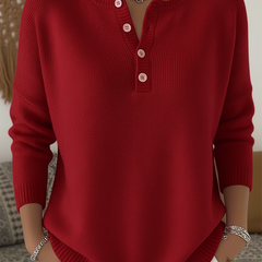 Monica™ | Classic Button Knit Sweater