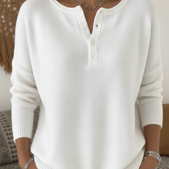 Monica™ | Classic Button Knit Sweater