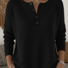 Monica™ | Classic Button Knit Sweater
