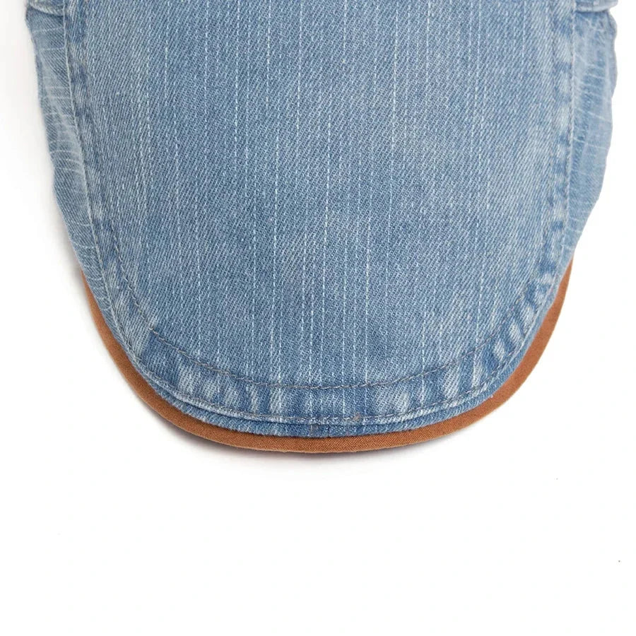 Kian™ Premium Denim Flat Cap