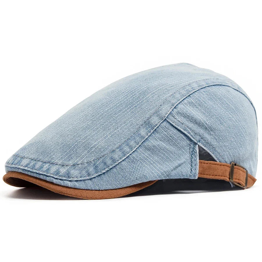 Kian™ Premium Denim Flat Cap
