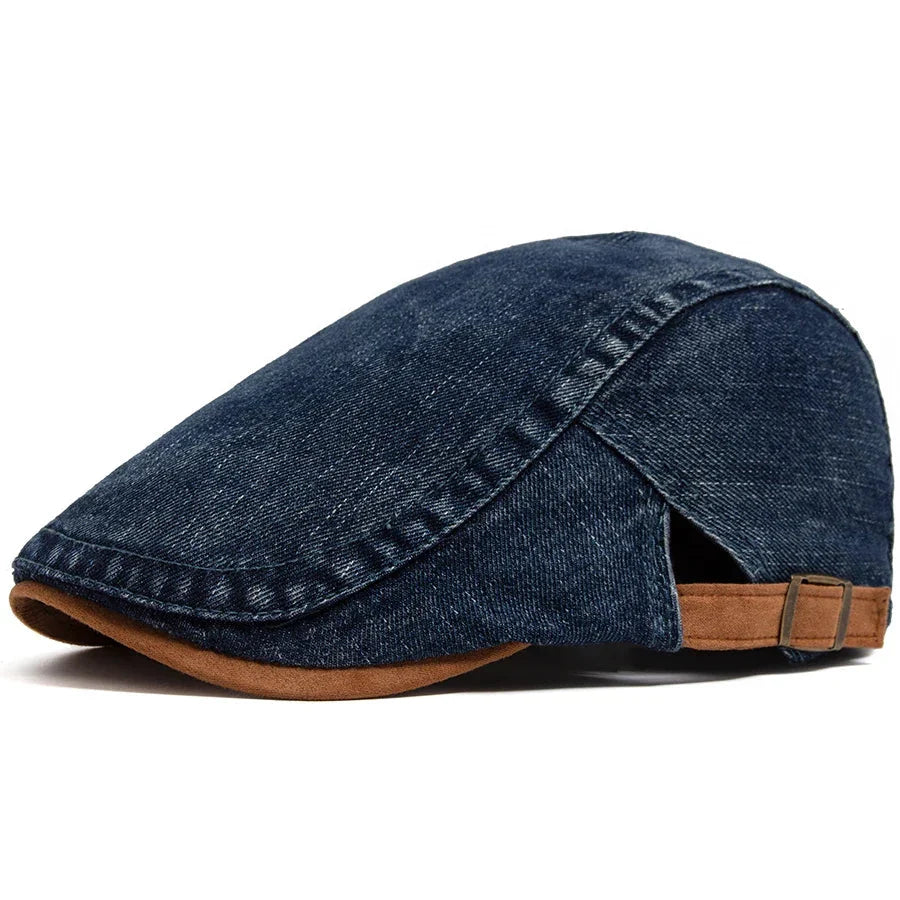 Kian™ Premium Denim Flat Cap