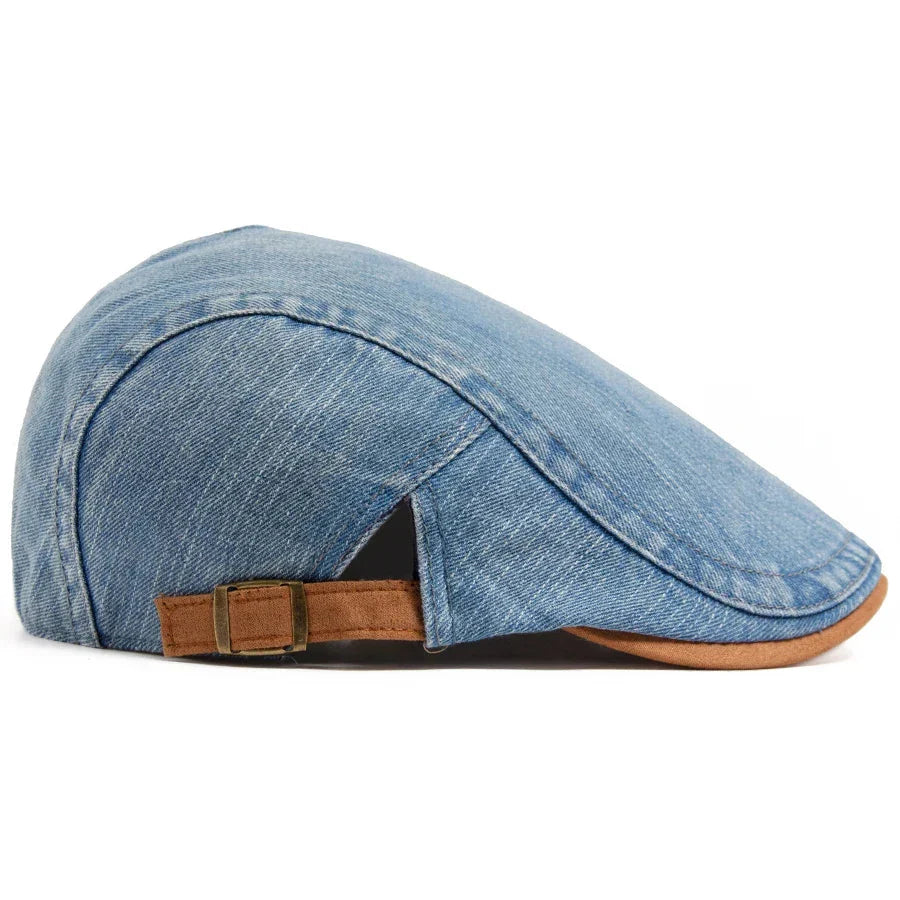 Kian™ Premium Denim Flat Cap