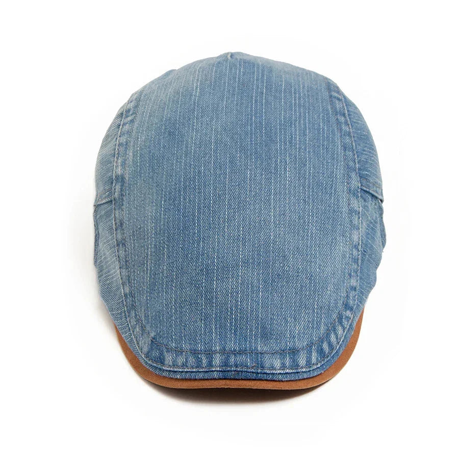 Kian™ Premium Denim Flat Cap