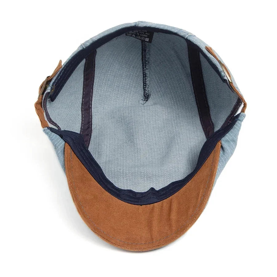 Kian™ Premium Denim Flat Cap