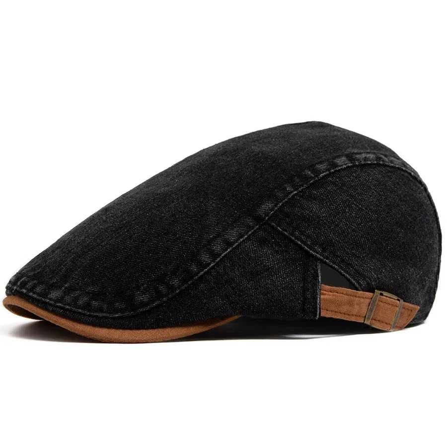 Kian™ Premium Denim Flat Cap