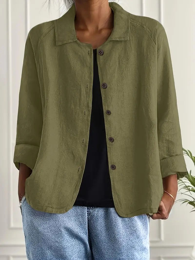 Zaniyah™ | Relaxed Button Blouse