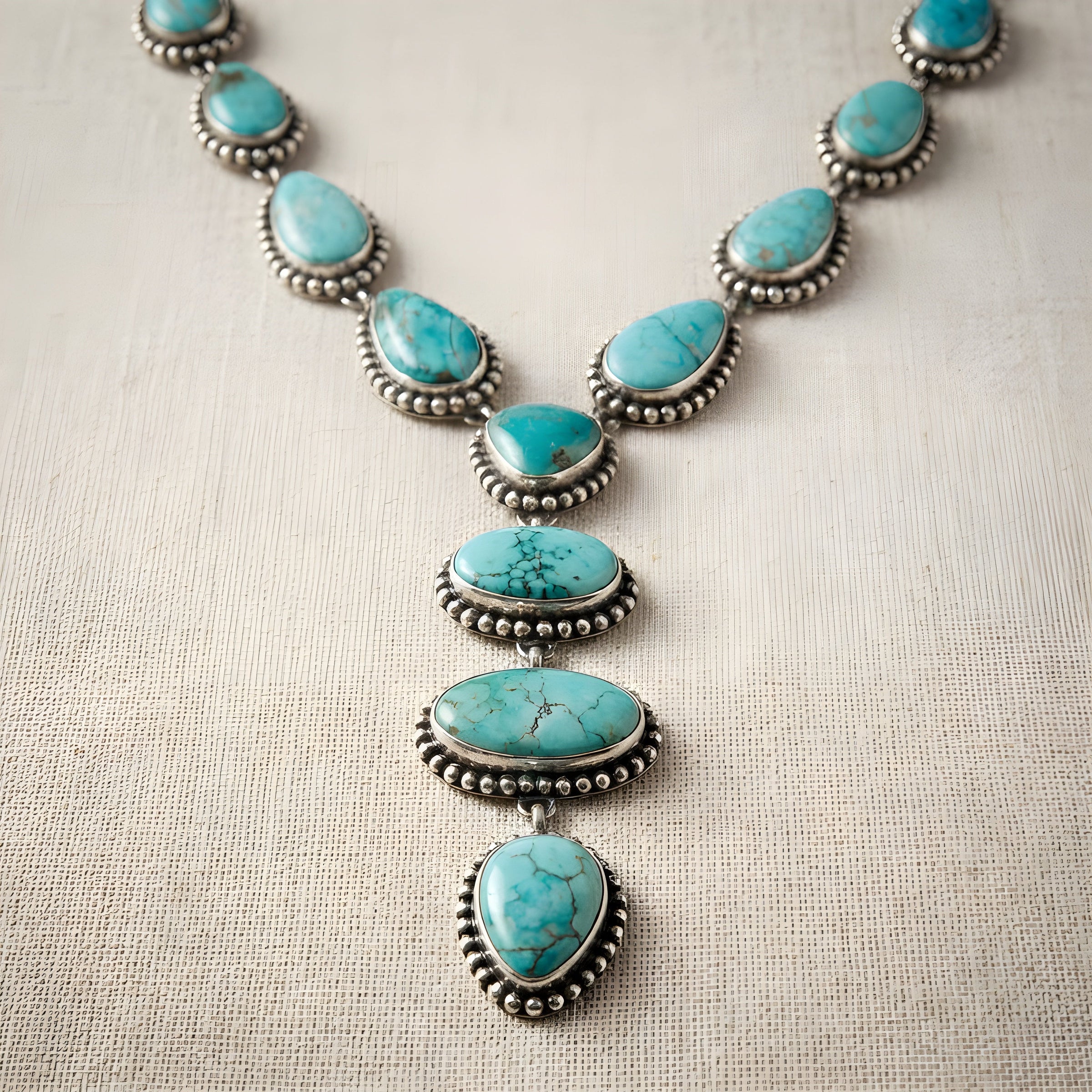 Elegant Vintage Turquoise Jewelry Set