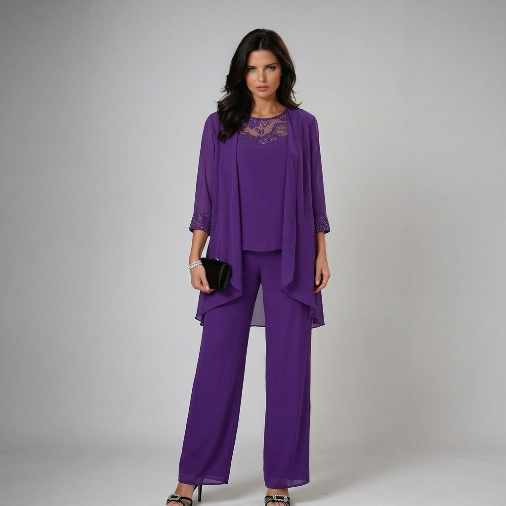 Iva Embellished Three-Piece Set