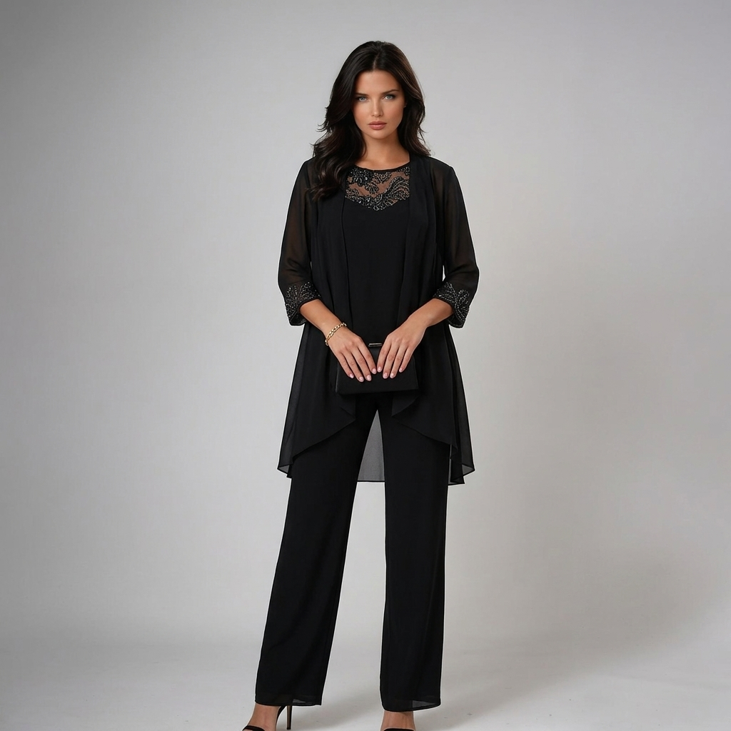 Iva Embellished Three-Piece Set