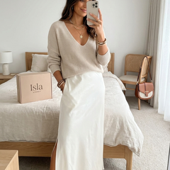 Isolde™ Knit & Satin Ensemble