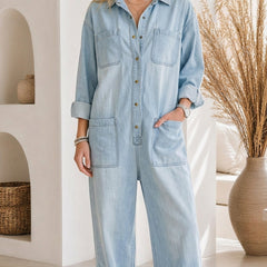 Johanna™ Relaxed Denim Jumpsuit