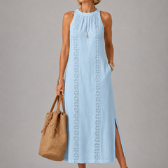 Emberly™ Relaxed Embroidered Midi Dress