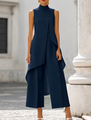 Annabella™ Elegant Drape Long Jumpsuit