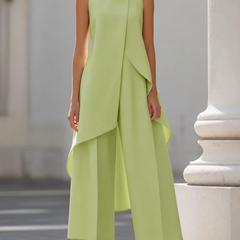 Annabella™ Elegant Drape Long Jumpsuit