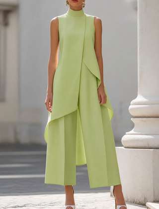 Annabella™ Elegant Drape Long Jumpsuit