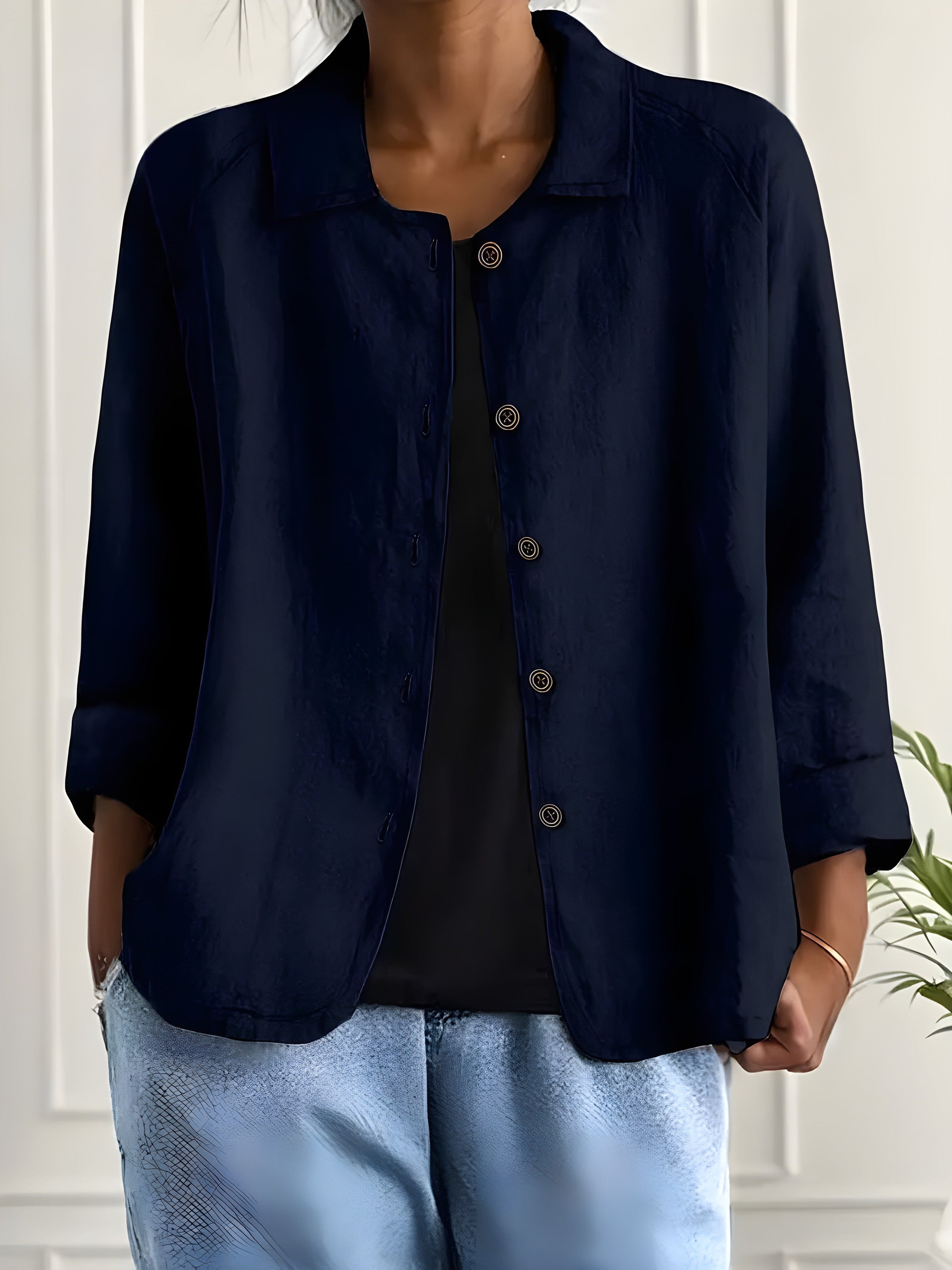 Kelly™ | Relaxed Button Blouse