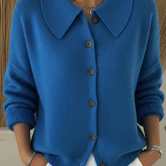 Amara™ | Classic Collared Knit Cardigan