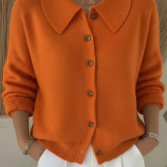 Amara™ | Classic Collared Knit Cardigan