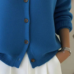 Amara™ | Classic Collared Knit Cardigan