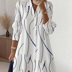 Juliette™ Wavy Collar A-Line Dress
