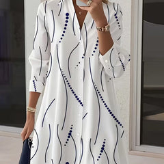 Juliette™ Wavy Collar A-Line Dress