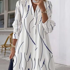 Juliette™ Wavy Collar A-Line Dress