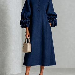 Delphine™ Floral Button-Down Midi Dress