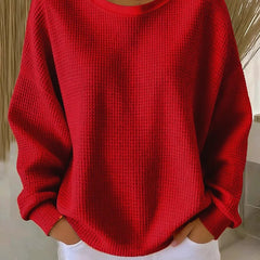 Scarlet Cozy Waffle Knit Jumper