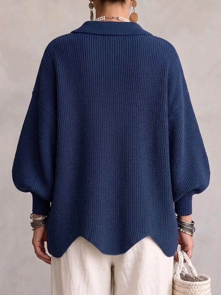 Isadora™ Gold Button Knit Cardigan