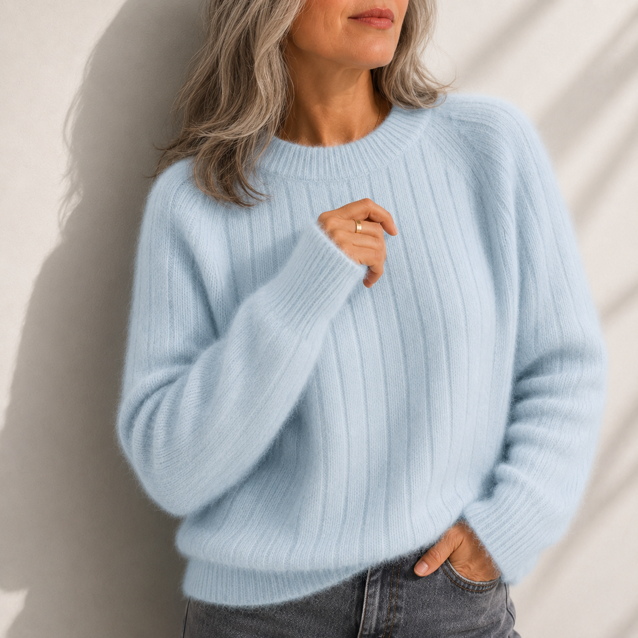 Milana™ | Solid Colour Fluffy Sweater