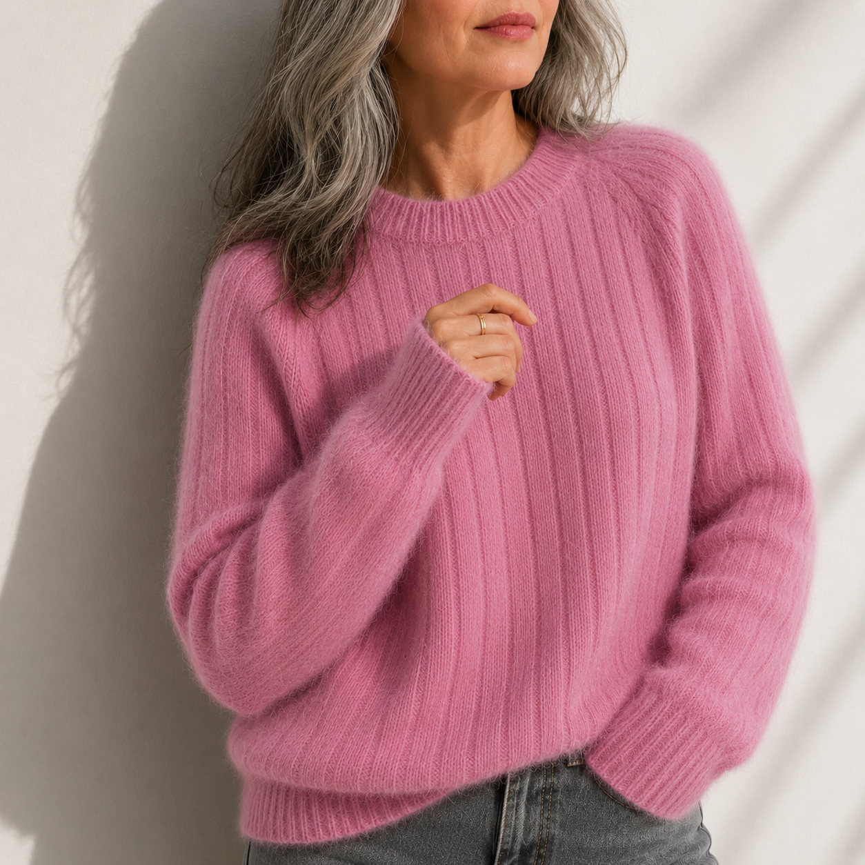 Milana™ | Solid Colour Fluffy Sweater