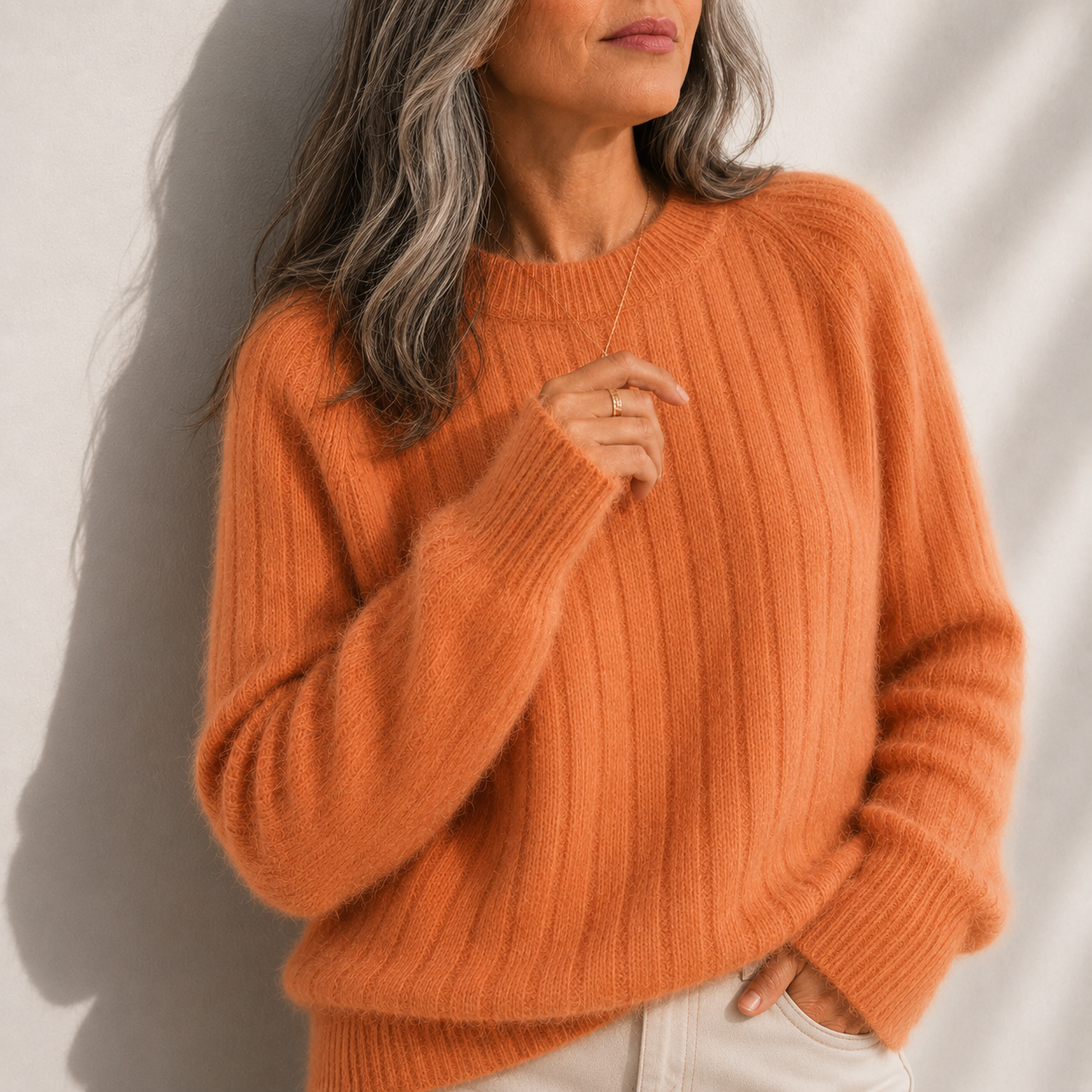 Milana™ | Solid Colour Fluffy Sweater