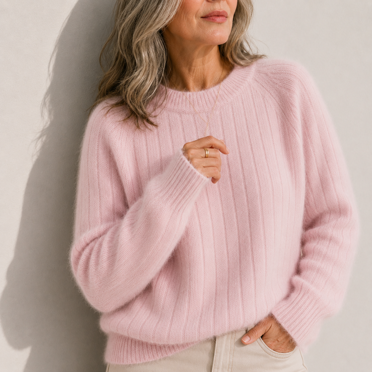 Milana™ | Solid Colour Fluffy Sweater