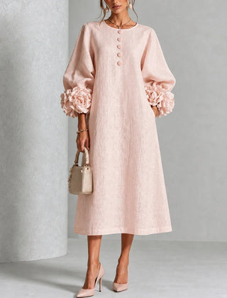 Delphine™ Floral Button-Down Midi Dress