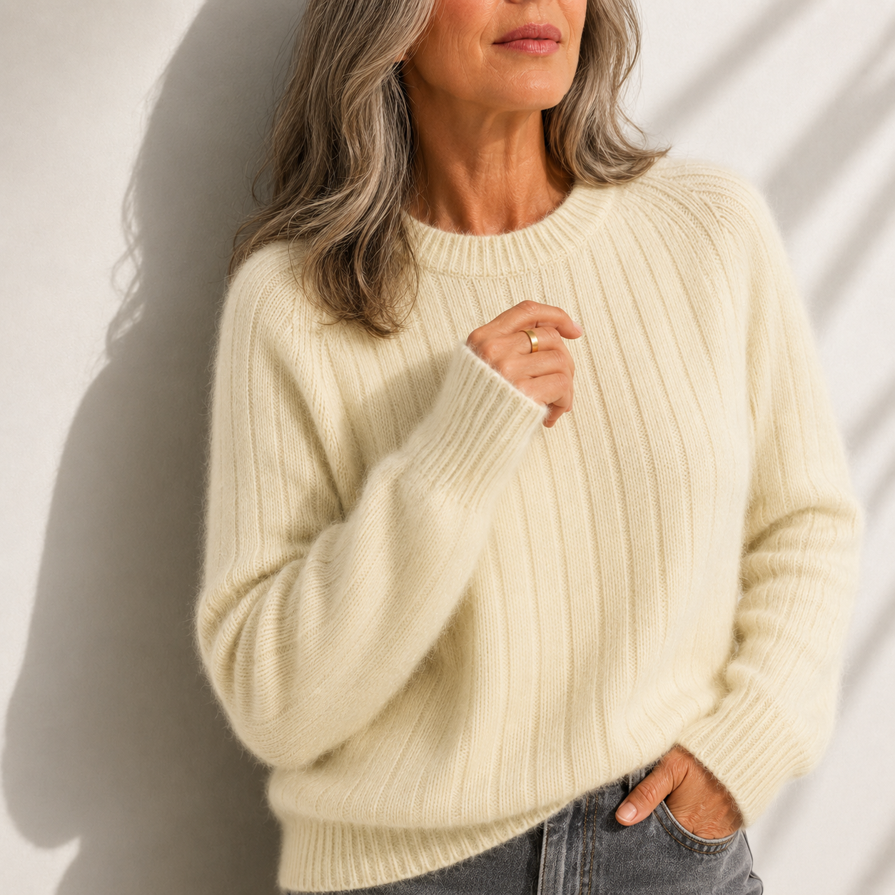 Milana™ | Solid Colour Fluffy Sweater