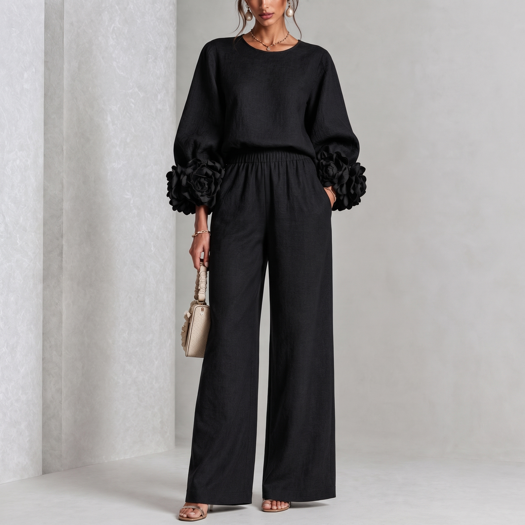 Roselyn™ Floral Cuff Two-Piece Set