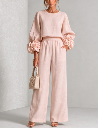 Roselyn™ Floral Cuff Two-Piece Set