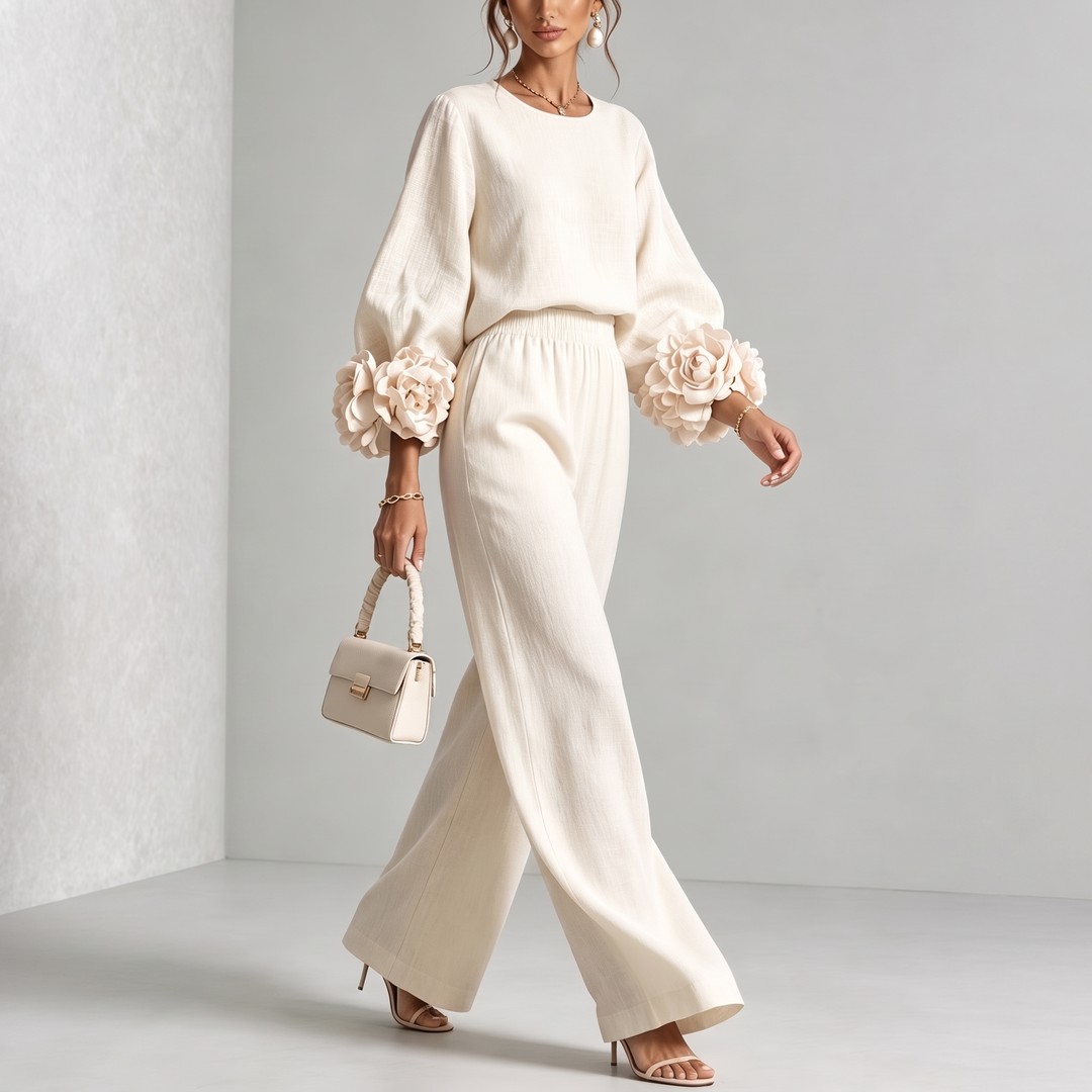 Roselyn™ Floral Cuff Two-Piece Set