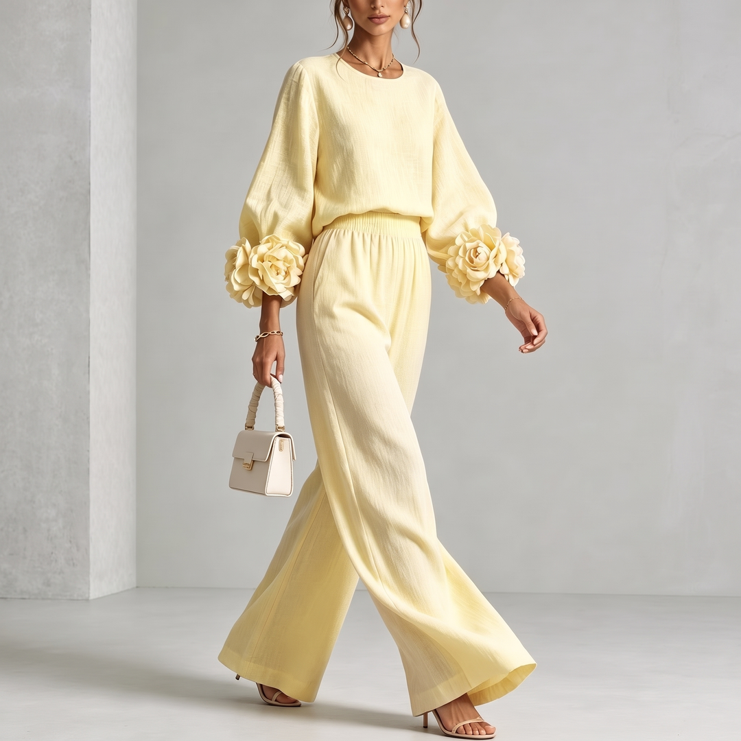 Roselyn™ Floral Cuff Two-Piece Set