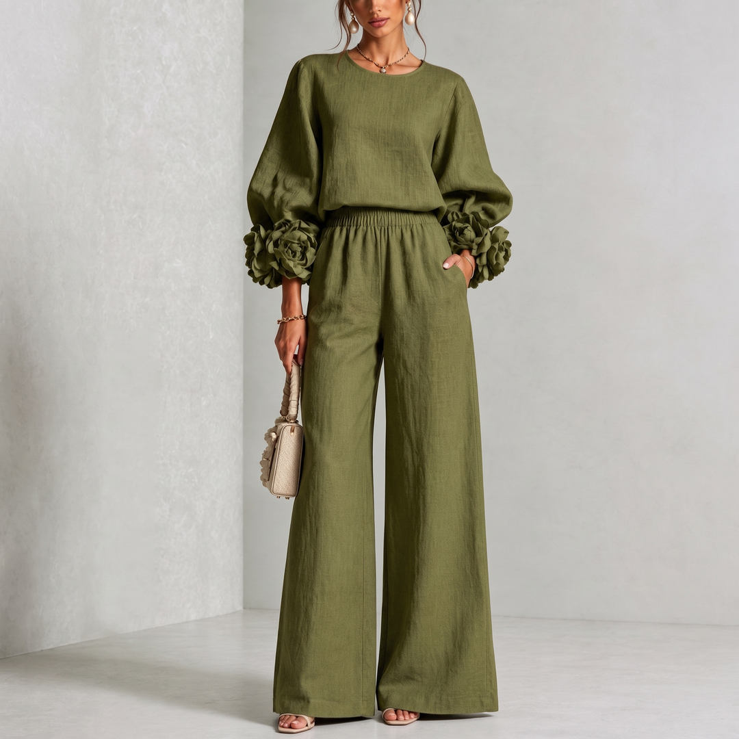 Roselyn™ Floral Cuff Two-Piece Set