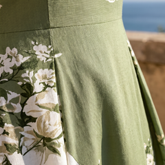 Sage Rose Garden Maxi Dress