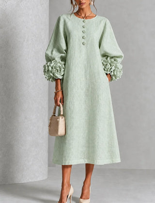 Delphine™ Floral Button-Down Midi Dress
