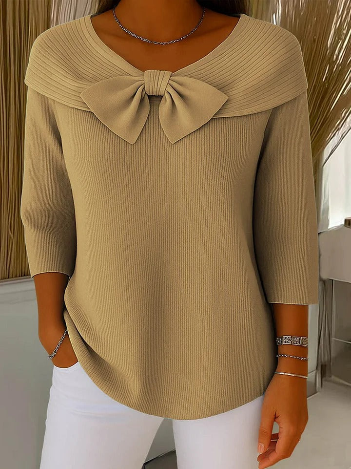 Giana™ | Elegant Bow Knit Jumper