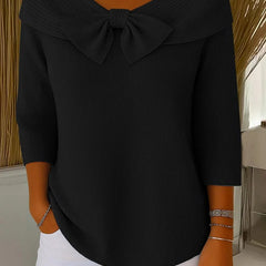 Giana™ | Elegant Bow Knit Jumper
