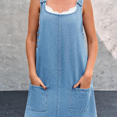Coraline | Casual Denim Overall Dress