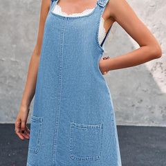 Coraline | Casual Denim Overall Dress