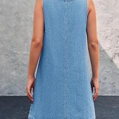 Coraline | Casual Denim Overall Dress